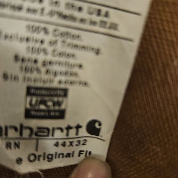 Carhartt Doubble Knees Men's Brown Work‎ Pants - Picture 5 of 8